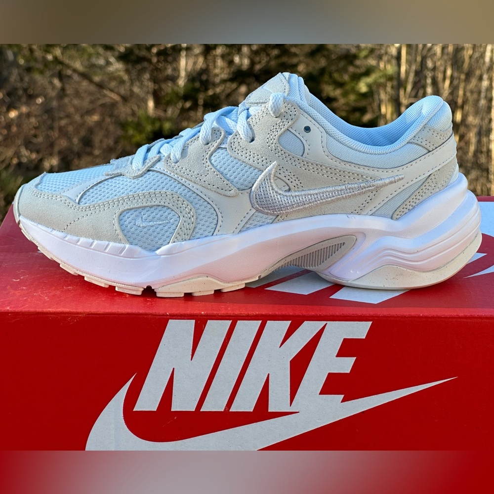 Nike AL8 Low Womens 7 Youth 5.5 Mens 5.5 Blue Gray Lifestyle Casual Sneaker NEW - Picture 2 of 10